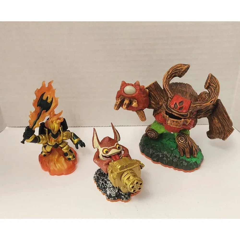 Skylanders Giants Legendary Lot of Figures Trigger Happy Ignitor Tree Rex